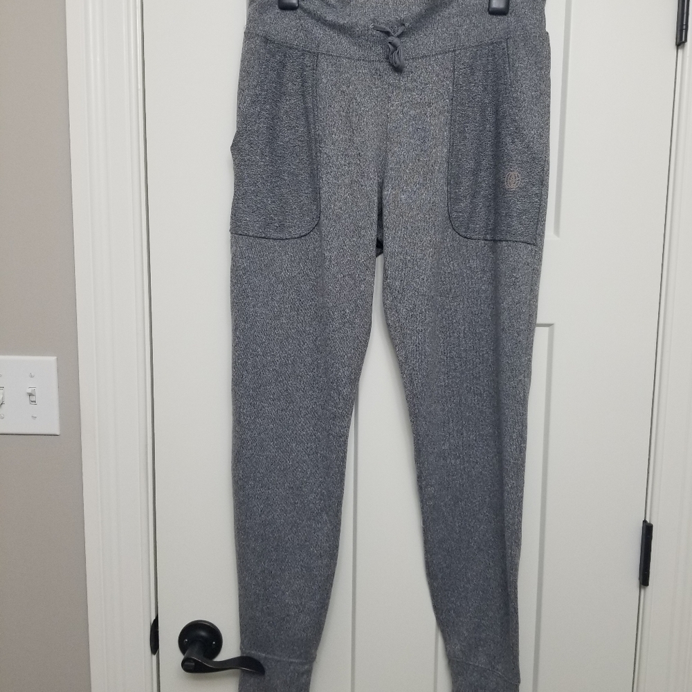 Womens Heather Gray Joggers-Medium